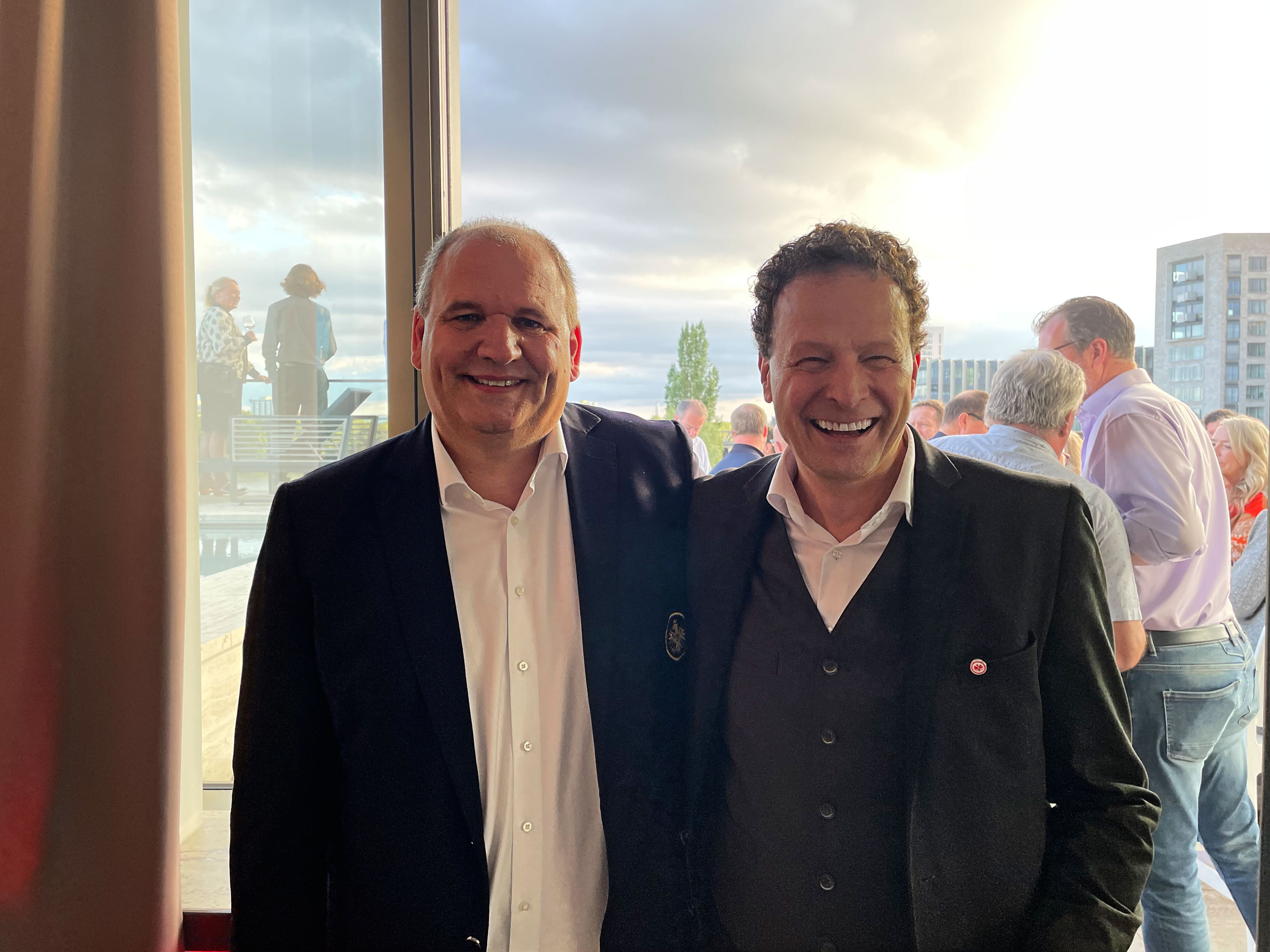 Mit Mathias Beck, Präsident der Eintracht Frankfurt